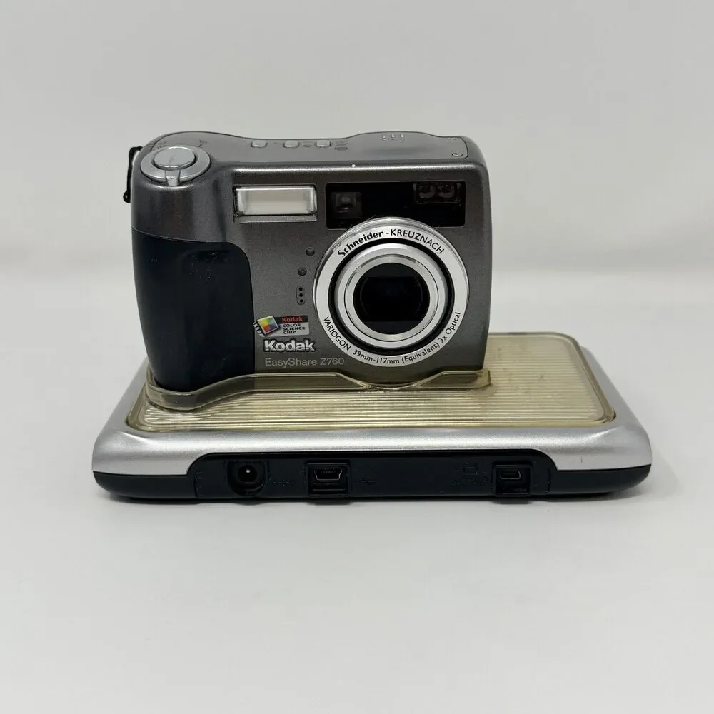Kodak EasyShare Z760 6.1MP Digital Camera Dock Case Charger Cables Tested